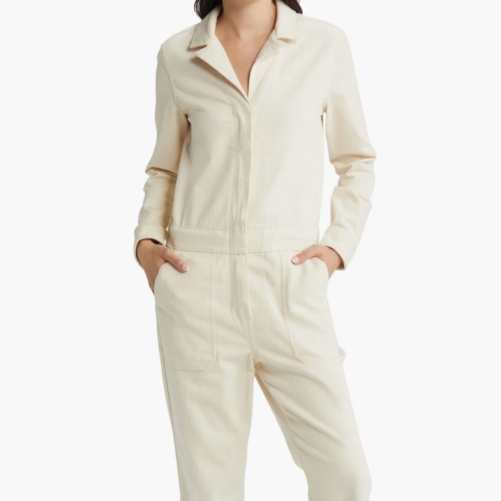 NWOT Faherty Overland Twill Canvas Jumpsuit